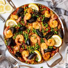 Spanish Paella Recipe (Seafood, Chicken, & Chorizo)