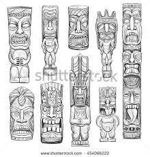 Check spelling or type a new query. Vector Collection Of Sketches Hawaiian Tiki Idols Tiki Tattoo Tiki Totem Tiki Statues