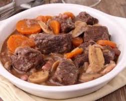 Recette De Boeuf Bourguigon Express Recette Recette Boeuf Bourguignon Recette Faible En Calorie Recette Boeuf