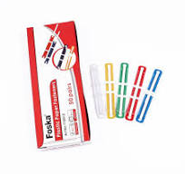 Paper Strips 50 Pcs Colorful Paper Fasteners - 2 Hole Binder Clips For 8cm  Spacing, Plastic Filing Strips For Office & School Plastic Binding Strips