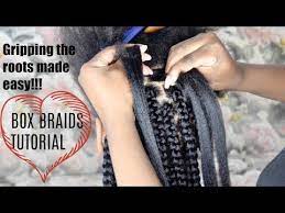 How To Grip The Roots Box Braids Detailed Step By Step Tutorial For Beginners Youtube Braids Step By Step Box Braids Tutorial Box Braids Styling
