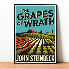 The Grapes of Wrath Book Cover Art Print: John Steinbeck, Minimalist Design  Vintage, Wall Art, Modern Design, Book Poster, Digital Print - Etsy Sweden