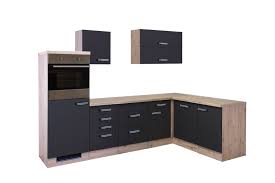 Das günstigste angebot beginnt bei € 25. Winkelkuche Risento Anthrazit San Remo Eiche 280x170 Cm Online Bei Roller Kaufen