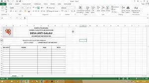 Klik menu view > print layout. Cara Membuat Kop Surat Pada Ms Excel Youtube