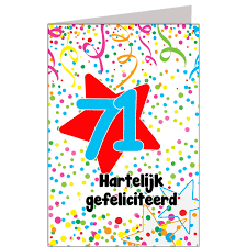 Hiep Hiep Hoera 71 Jaar Feestartikelen Bestellen 71 Jaar Verjaardag
