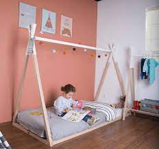 wooden teepee bed teepee bed toddler floor bed toddler bed