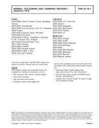 Motorcraft Wiring Harness Catalogue Of Schemas