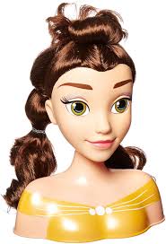 Princess hairstyles like the minnie mouse hairstyle, rapunzel princess hairstyle, belle princess hairstyle, aurora princess hairstyle, elsa princess hairstyle, princess jasmine hairstyle. Amazon Com Disney Princess Basic Belle Styling Head Toys Games