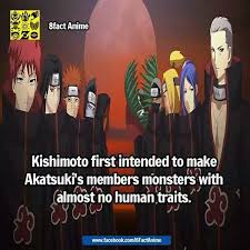 Well Only Itachi And Konan And Deidara Have Anything Similar To A Human Trait Really Naruto Facts Akatsuki Naruto