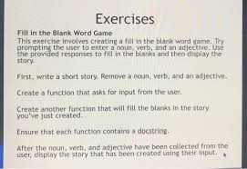 A big list of prefixes and suffixes and their meanings. Exercises Fill In The Blank Word Game This Exercise Chegg Com