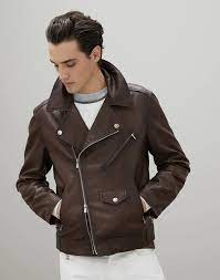 Leather 201mpcow1695 Man Coats Jackets Brunello Cucinelli Men S Coats And Jackets Designer Outerwear Biker Jacket Style