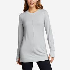 Plain sweatshirt printed vests shirt dresses. Women S Long Sleeve Sweatshirt Tunic Eddie Bauer