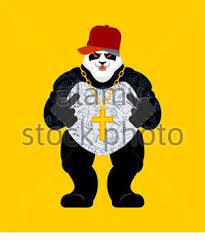 Shop gangster bear poster created by stlewis75. Panda Gangster And Bandit Cool Bear Swag Gangsta Animal Guy Rapper Stock Vector Image Art Alamy