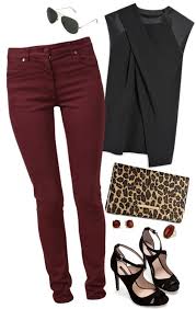 What Shoes To Wear With Maroon Dress 50 Best Outfits In 2020 Maroon Jeans Burgundy Pants Fashion