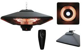 Save space while warming your indoor or outdoor area with wall & ceiling mounted patio heaters! Outsunny 2kw Ceiling Mounted Weatherproof Electric Patio Heater Patiomate