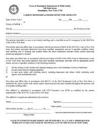 In fact, many cities are now requiring that at least one smoke detector be installed in every home. Carbon Monoxide Detector Forms Fill Online Printable Fillable Blank Pdffiller