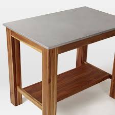 west elm rustic kitchen island+two