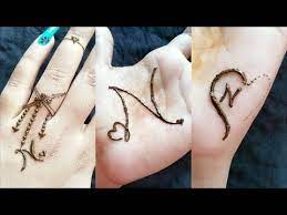 These initials can be made in a variety of fonts or typefaces, which is the method in which the letters of the alphabet are represented. 3 Diy N Letter Mehndi Tattoo Different N Letter Mehndi Design Lady S World