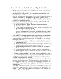 009 Literature Research Paper Example Sample Review Papers 393012 Museumlegs