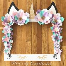 Unicorn Party Selfie Frame Limited Edition Unicorn Paper Etsy Unicorn Party Decorations Unicorn Party Unicorn Birthday