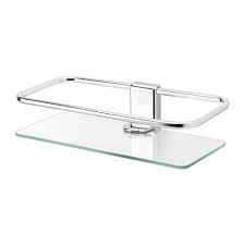 Kalkgrund Shower Shelf Chrome Plated 9 X2 Ikea Shower Shelves Glass Bathroom Shelves Glass Shower Shelves