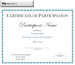 Download social media sizes for free or purchase higher . Certificate Of Participation Sample Free Download