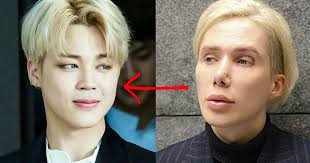 It read, for i will never look like. This Superfan Spent 100 000 To Look Like Bts S Jimin