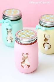 Easter Bunny Mason Jars Are A Cute Diy Easter Decor Idea Easter Mason Jars Mason Jar Diy Easy Easter Crafts