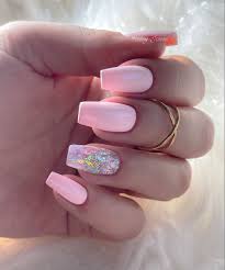 glitter nails in 2021 glitter nails pink glitter nails nails