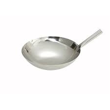 Winco Wok16n 16inch Stainless Steel Wok Nailed Joint Chinese Asian Style Wok Stir Fry Pan With Riveted Joint Frying Pan Want Wok Winco Cookware And Bakeware