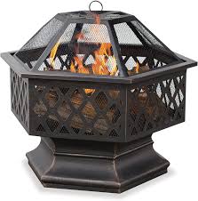 Check spelling or type a new query. Amazon Com Endless Summer Wad1377sp Hex Shaped Outdoor Fire Bowl With Lattice Oil Rubbed Bronze Fire Pits Patio Lawn Garden