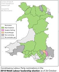 Cymru) is one of the countries that make up the united kingdom. Map Of Clp Nominations For The Welsh Labour Leadership Md 23 Vg 1 Em 1 Not Nominating 6 Wales