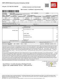 Download hdfc ergo motor car insurance form pdf free pdf oiipdf com from oiipdf.cdn.oii.ink overview of hdfc ergo car insurance. Hdfc Ergo General Insurance Company Limited Policy No 2312 1002 9543 3900 000 Vehicle Insurance Insurance