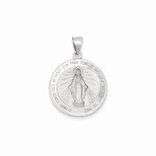 。 our wide selection is elegible for free shipping and free returns. Religious Jewelry 14k White Gold Round Miraculous Medal Hollow Seaview Jewelers