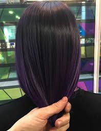 Purple and black hair is not something unusual on its own. Deep Purple Midnight Purple Hair