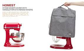 Free delivery with $79 | 10% discount over $120. Amazon Com Homest Stand Mixer Cover Compatible With Kitchenaid Bowl Lift 5 8 Quart Dust Cover With Zipper Pocket For Accessories Grey Patent Design Kitchen Dining