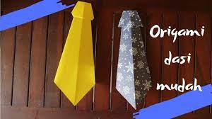 Ada banyak metode melipat yang dapat cobalah membuat naga ini jika anda pelipat origami tingkat menengah. Cara Membuat Origami Dasi Mudah Banget Untuk Anak Tk Sd Youtube