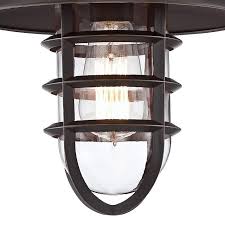 Where can i get a recessed light fixture? Marlowe 13 1 4 High Bronze Hooded Cage Outdoor Wall Light 8f957 Lamps Plus