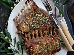 Garlic Crusted Roast Rack Of Lamb