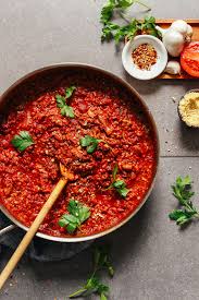 1 Pan Tempeh Vegan Bolognese Minimalist Baker Recipes Recipe Tempeh Recipes Vegan Bolognese Tempeh