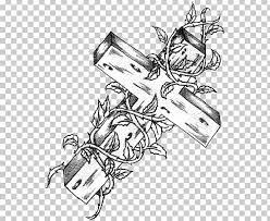 How to draw a cross tattoo. Tattoo Drawing Christian Cross Png Clipart Art Artwork Automotive Design Black And White Christian Cross Free