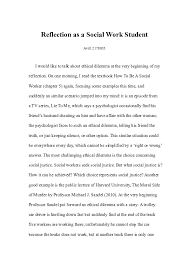 Maybe you would like to learn more about one of these? Doc Reflection As A Social Work Student Law Milkitten Academia Edu