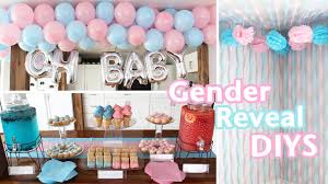 Looking for baby gender reveal ideas to inspire your own announcement? Gender Reveal Party Diys Decorations Food With Easy Diy Balloon Garland Youtube