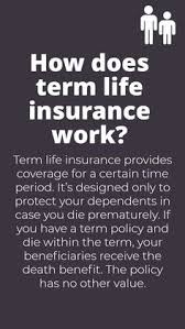 In short, you pay an insurance company a set amount of money each month for an agreed upon amount of time. 16 Life Insurance Ideas Life Insurance Insurance Life
