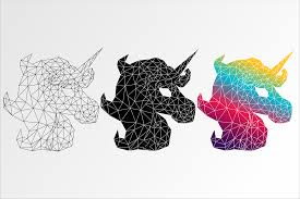 Download Unicorn Low Poly Svg Craft Graphic By Ap Creative Fabrica PSD Mockup Templates