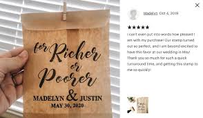 Lottery Ticket Bag Stamp For Richer Or Poorer Wedding Favor Etsy Lottery Ticket Wedding Favor Simple Wedding Favors Wedding Favors