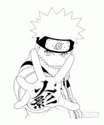 Pintar dibujos y diseños de naruto para colorear. Naruto Para Pintar