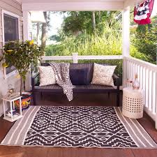 Black And Beige Outdoor Rug Tayler Black Off White Area Rug With Images Indoor Outdoor Area Rugs Outdoor Area Rugs Outdoor Rugs
