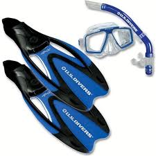 Us Divers Adult Cozumel Mask Seabreeze Snorkel And Proflex Ii Flipper Set Small