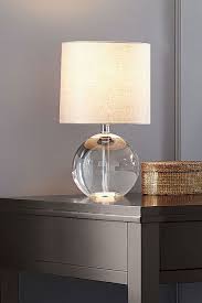 Sybil Globe Crystal Table Lamp Set Of 2 Reviews Crate And Barrel Shabby Chic Table Lamps Crystal Table Lamps Table Lamp Design
